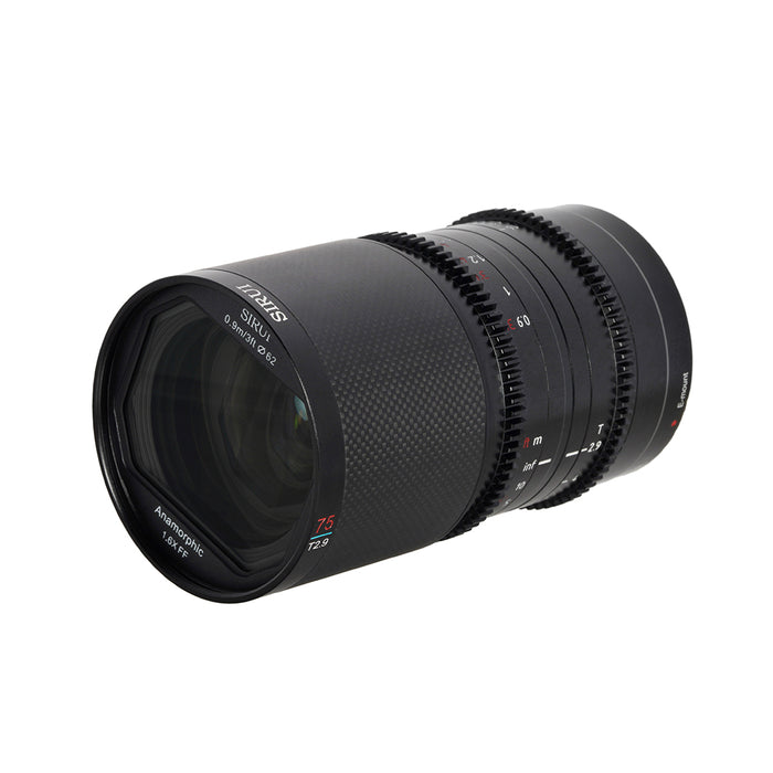 SIRUI Saturn X75N-JP カーボンファイバーアナモルフィックレンズ 1.6x Full Frame 75mm X/ナチュラル