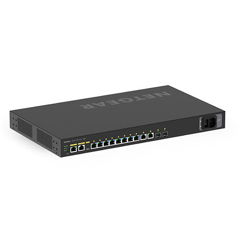 NETGEAR GSM4212UX-100AJS M4250-10G2XF-PoE++　Ultra90 POE++対応(720W) 1Gポート×10 SFP+スロット×2 フルマネージスイッチ