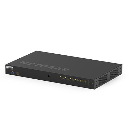 NETGEAR GSM4212UX-100AJS M4250-10G2XF-PoE++　Ultra90 POE++対応(720W) 1Gポート×10 SFP+スロット×2 フルマネージスイッチ