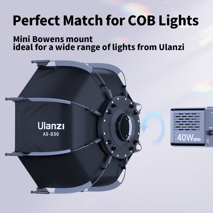 Ulanzi L081GBB1 AS-L30 30cm Mini Bowens Mount Lantern Softbox