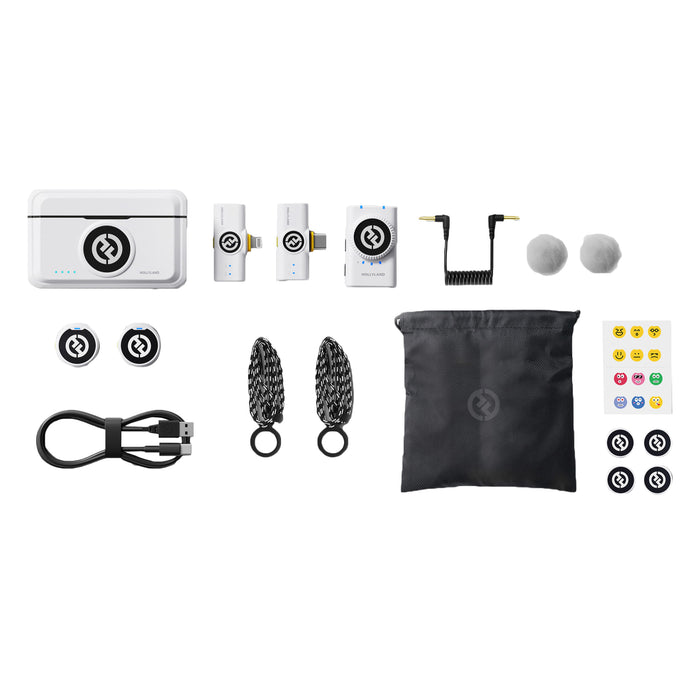 【ブラックフライデー2025】Hollyland ワイヤレスラべリアマイクロホンシステム Lark M2 Combo(アイボリーホワイト)