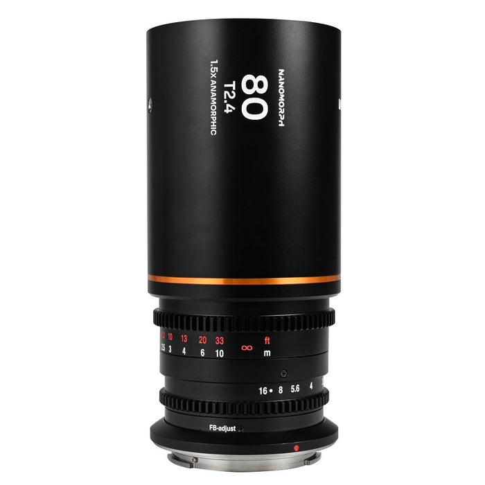 LAOWA LAO0536 Nanomorph 80mm T2.4 1.5x Cine(フレアカラー：アンバー/キヤノンRFマウント)