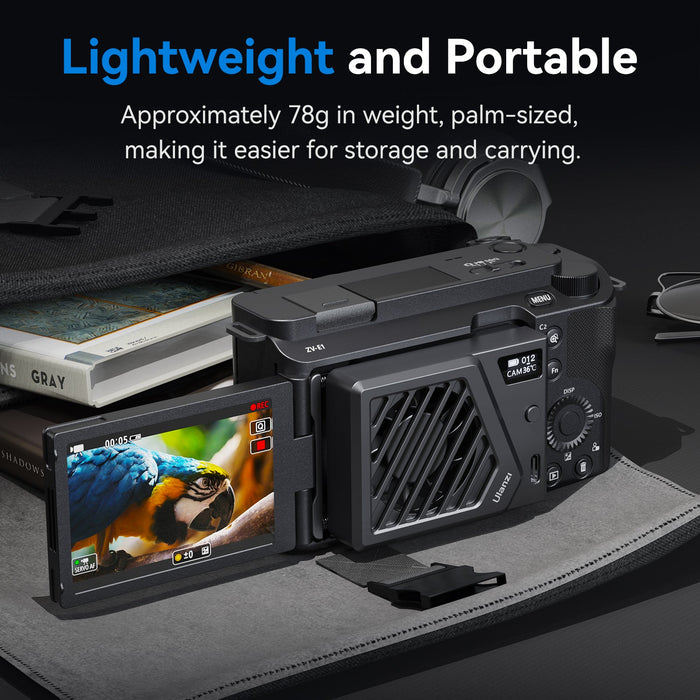 【箱潰れ品】Ulanzi C072GBB3 カメラ冷却ファン(Sony/Canon/FUJIFILM/Nikon用/黒)