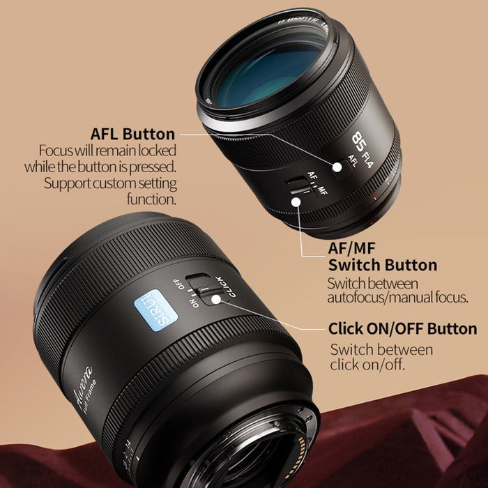 SIRUI AU85-L-JP AURORA 85mm F1.4 フルフレーム オートフォーカスレンズ(Lマウント/ブラック)