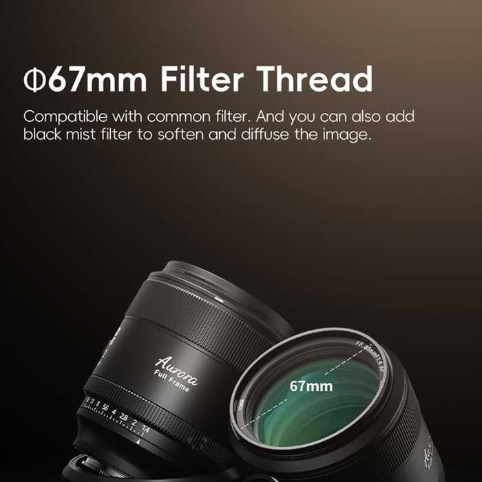 SIRUI AU85-L-JP AURORA 85mm F1.4 フルフレーム オートフォーカスレンズ(Lマウント/ブラック)