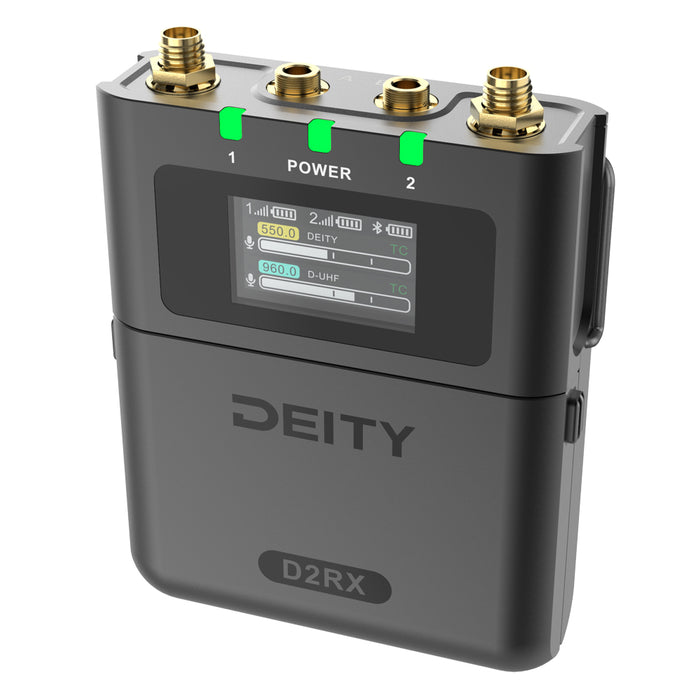 Deity Microphones DTU0253D58 THEOS デジタルワイヤレス(B帯)2ch対応受信機 D2RX