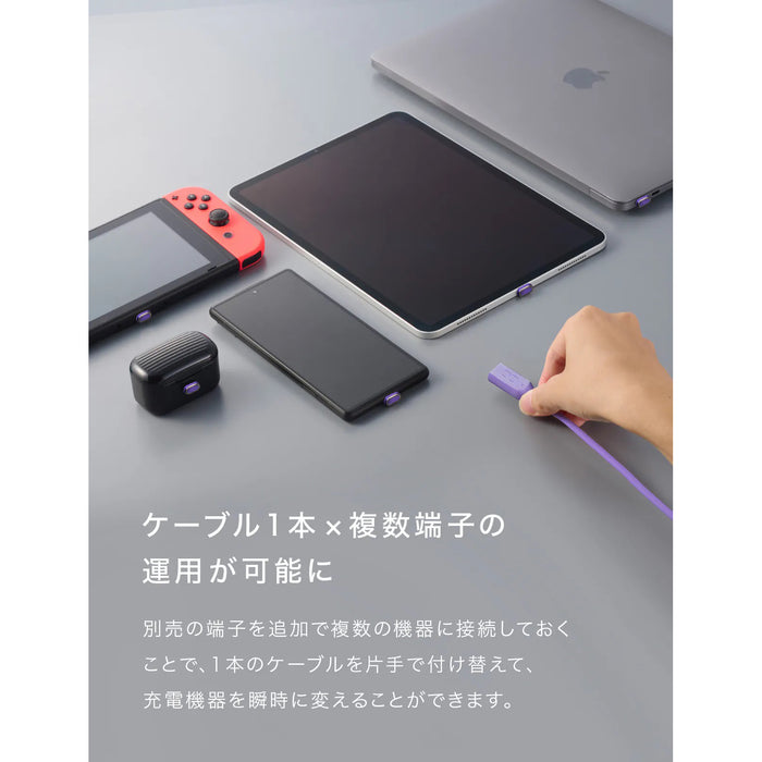 CIO CIO-SLMG-CC05-BK マグネットシリコンケーブル 100W対応 USB Type-C 磁石で脱着 タイプC(ブラック)