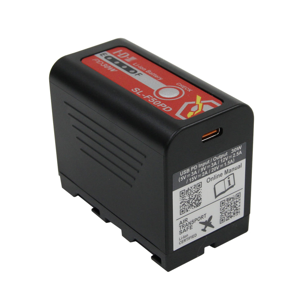 IDX SL-F50PD Sony Lシリーズ 7.2Vタイプリチウムイオンバッテリー 49Wh(7.27V/6.62Ah)