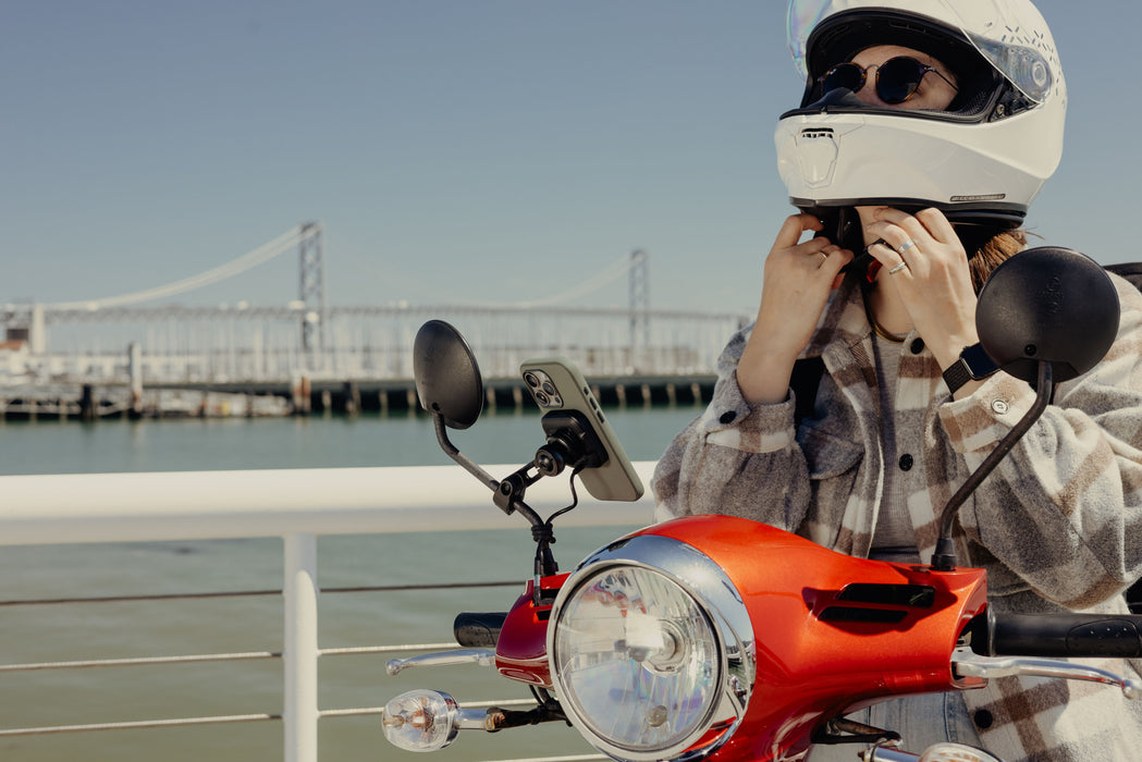 Peak Design M-MM-AK-BK-1 ワイヤレス チャージング モーターサイクル ミラー マウント(ブラック)