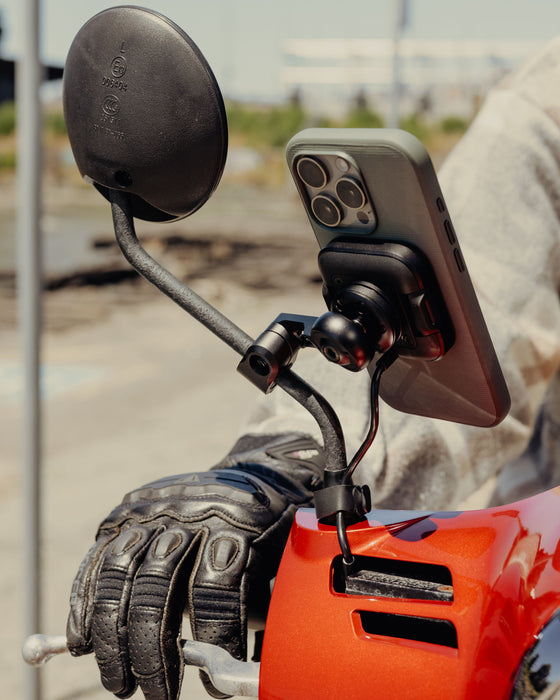 Peak Design M-MM-AK-BK-1 ワイヤレス チャージング モーターサイクル ミラー マウント(ブラック)