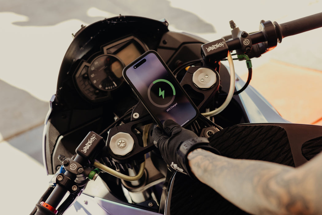 Peak Design M-MM-AH-BK-1 ワイヤレス チャージング モーターサイクル ステム マウント(ブラック)