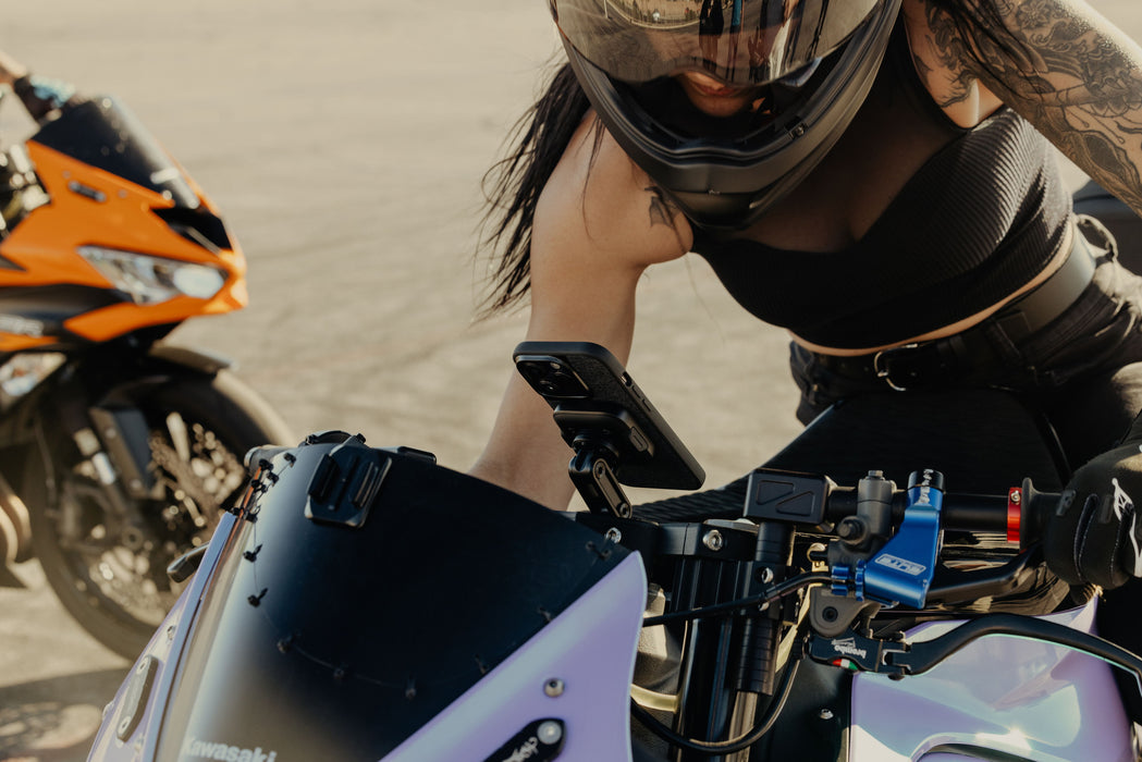 Peak Design M-MM-AH-BK-1 ワイヤレス チャージング モーターサイクル ステム マウント(ブラック)