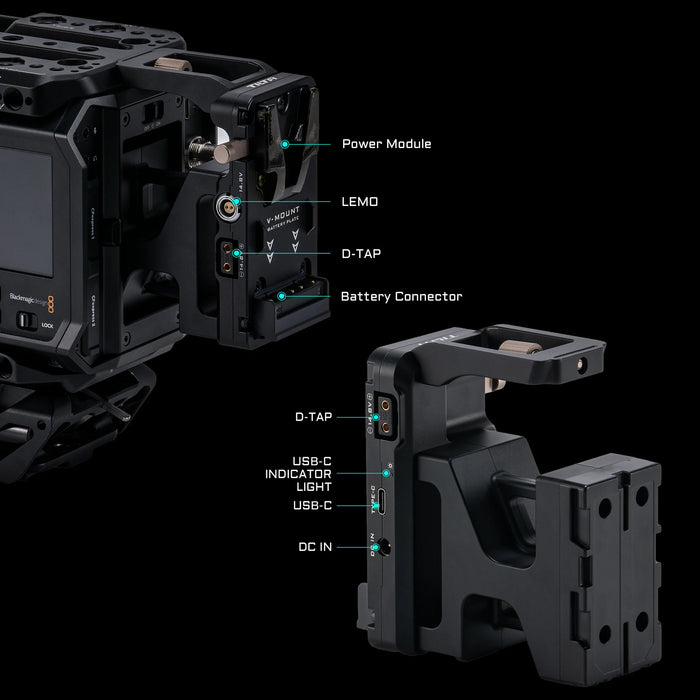 Tilta ES-T21-BP-V Battery Plate for Blackmagic PYXIS 6K - V Mount