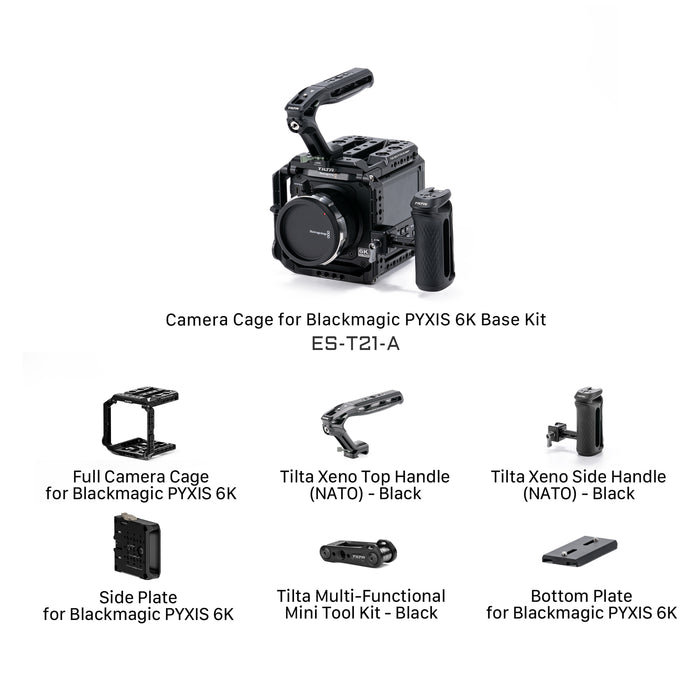 Tilta ES-T21-A Camera Cage for Blackmagic PYXIS 6K Base Kit