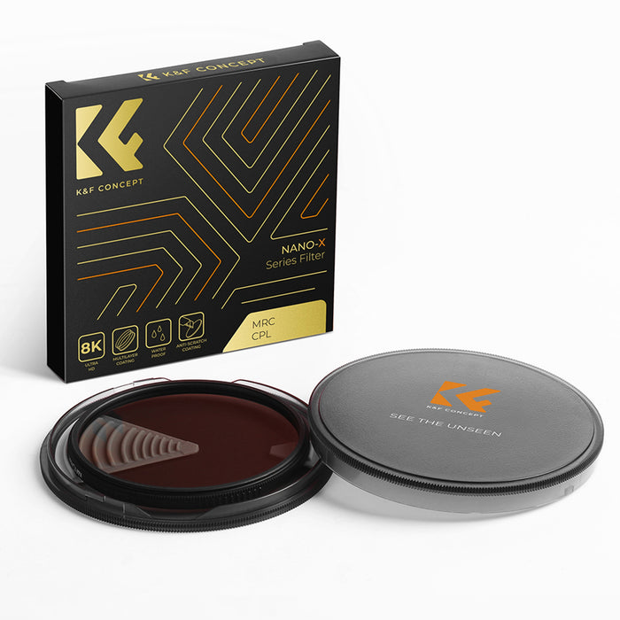 K&F CONCEPT KF-SCPL67-V1 CPLフィルター V1 67mm NANO-Xシリーズ 薄型 日本製光学ガラス
