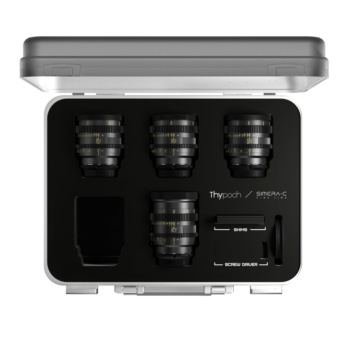 thypoch simera-c 4本セット　ケース付き Thypoch シネプライムレンズ Simera-C T1.5 Eマウント 4本セット(28mm
