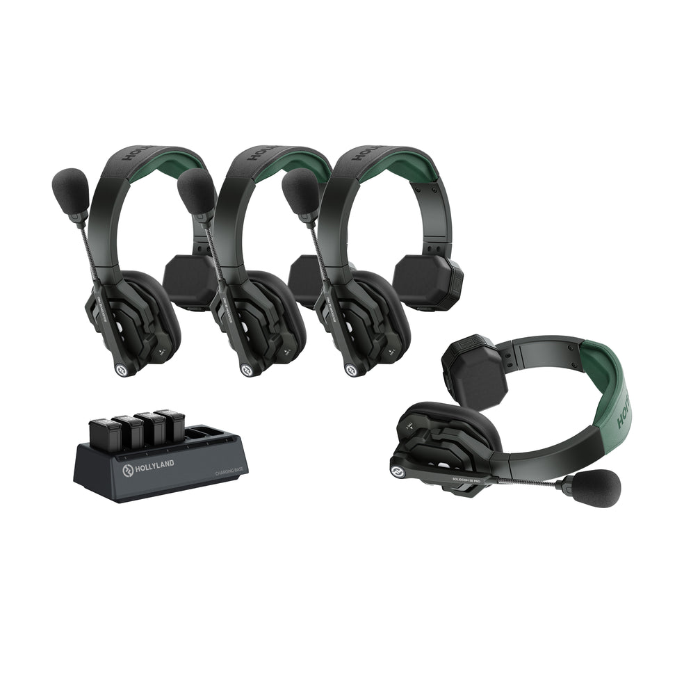 Hollyland Solidcom SE Pro-4S ワイヤレスインカムヘッドセット Solidcom SE Pro(1.9GHzモデル/4人用)