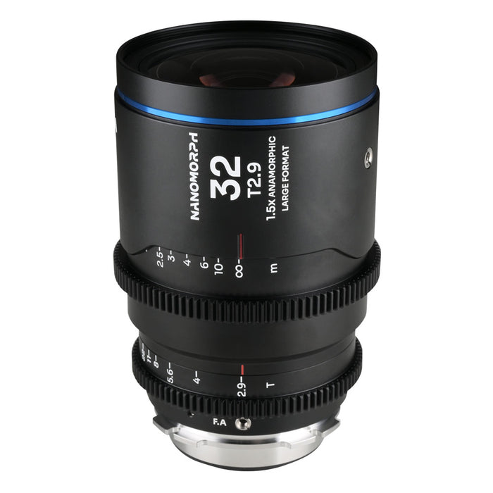 LAOWA LAO0697 Nanomorph 32mm T2.9 1.5X LF(フレアカラー：ブルー/PLマウント/EFマウント)