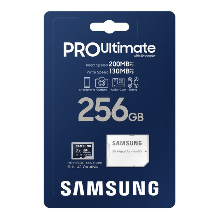 Samsung MB-MY256SA-IT microSD PRO Ultimate 256GB Class 10/U3/V30/A2(UHS-I)