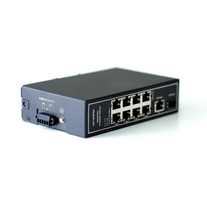 WIWAV WDH-9GT1GF-POE 10/100/1000Mbps 10ポートギガビットPoE産業用イーサネットスイッチ