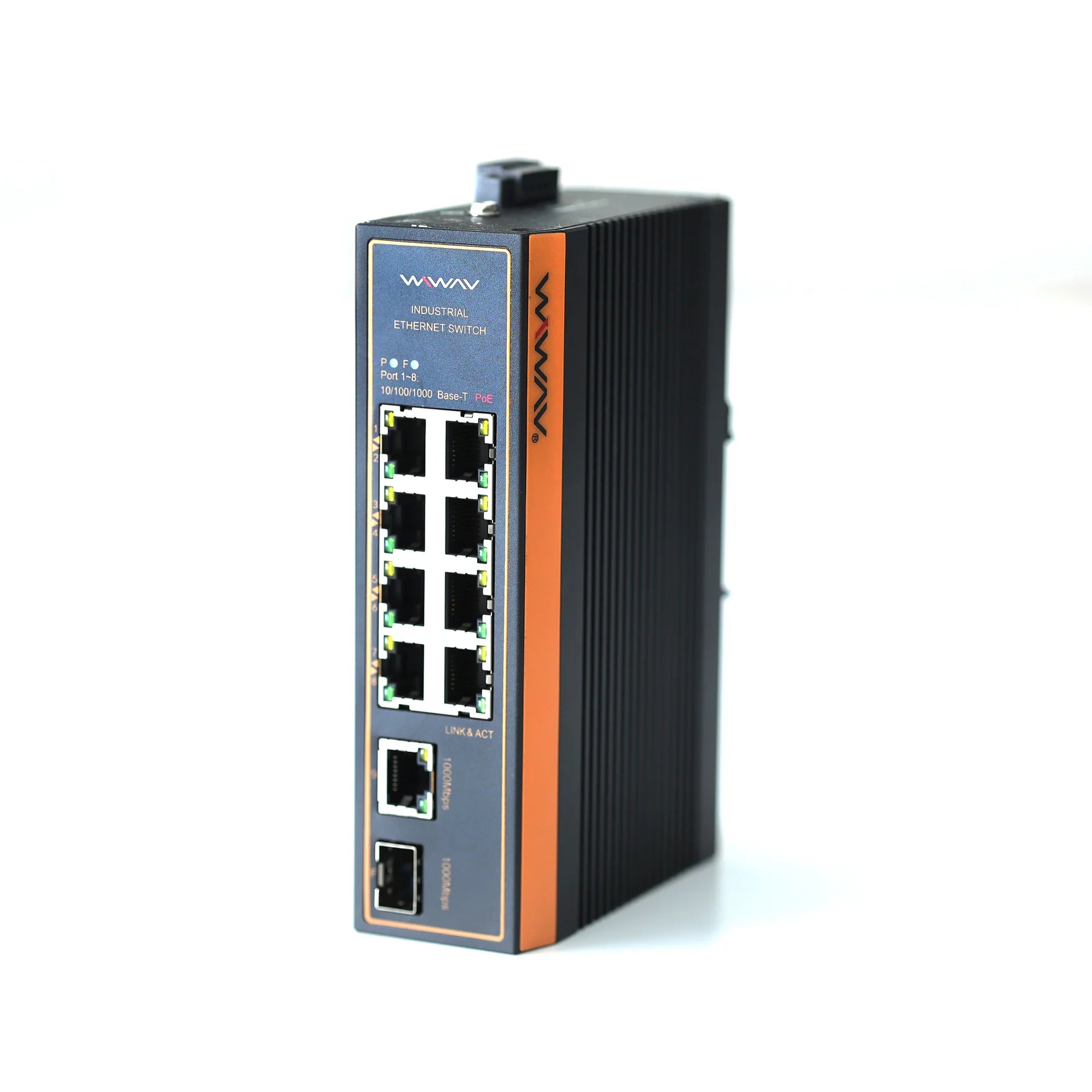 ミニ インダストリアル 4 ポート 10/100/1000Mbps ギガビット 