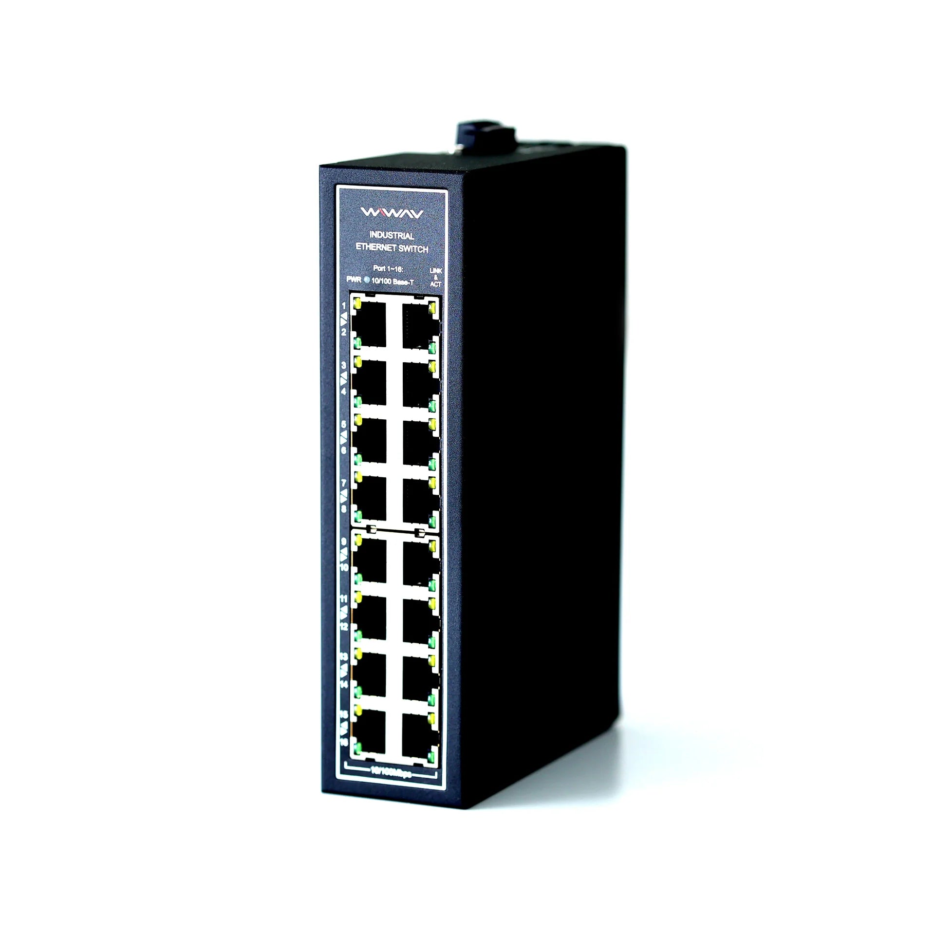 WIWAV W1003-2FE1FX-I 3ポート産業用イーサネット WIWAV WDH-16ET-DC 10/100Mbps 16ポート産業用イーサネットスイッチ