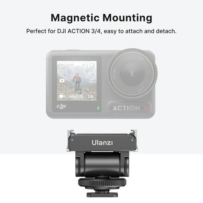 Ulanzi C071GBB1 CA22 コールドシューマウントアダプター(DJI OSMO Action 4/3 & Pocket 3用)