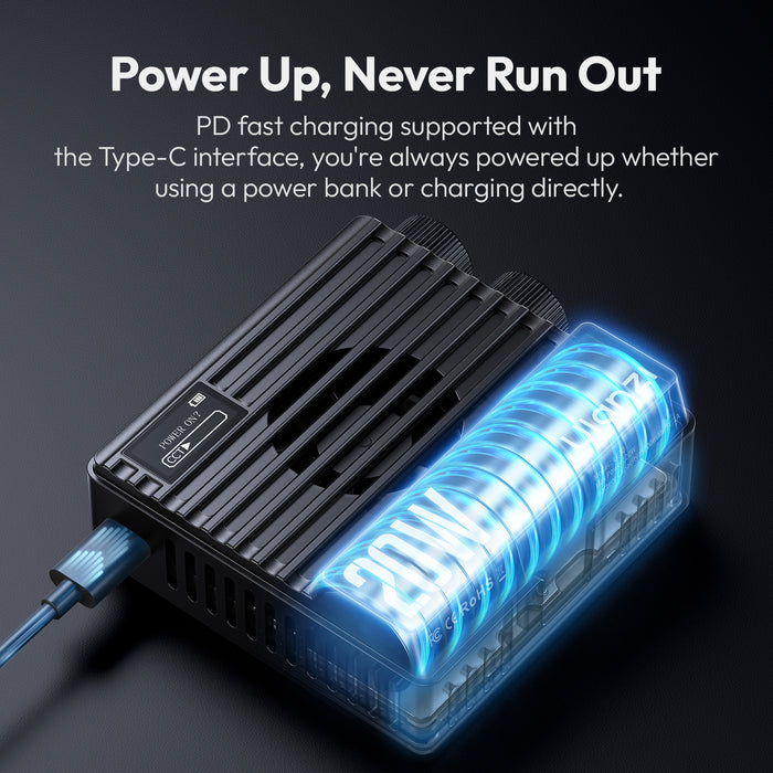 Ulanzi L090 LE20 20W RGBポケットライト ブラック