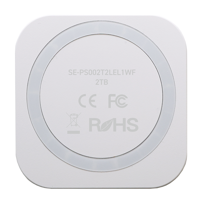 SUNEAST SE-PS002T2LEL1WF ポータブルSSD Eclipse E40 2TB white