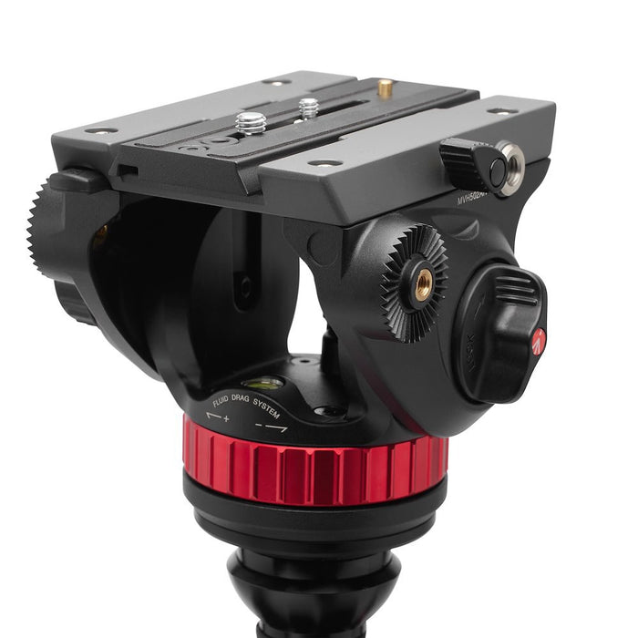 Manfrotto MVK502055CXPROV MVH502AHビデオ雲台+055カーボンビデオ三脚4段
