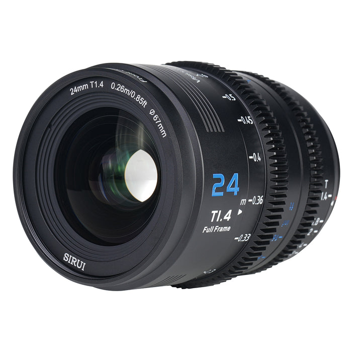 SIRUI VP-1-24B マウント交換式シネマレンズ Vision Prime T1.4 Full Frame 24mm ブラック Eマウント(L/RF/Z交換マウントアダプター付)