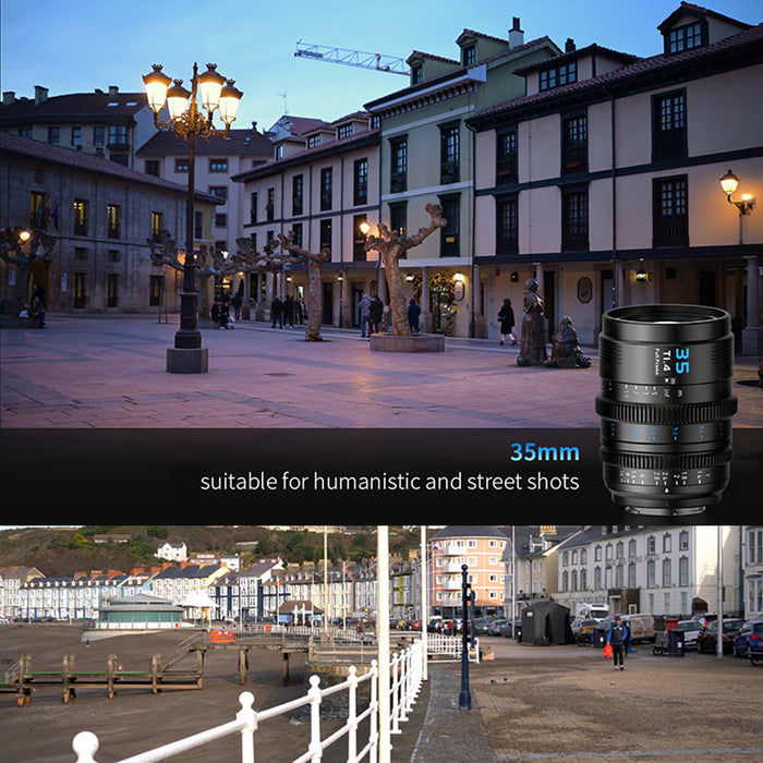 SIRUI VP-1-35B マウント交換式シネマレンズ Vision Prime T1.4 Full Frame 35mm ブラック Eマウント(L/RF/Z交換マウントアダプター付)
