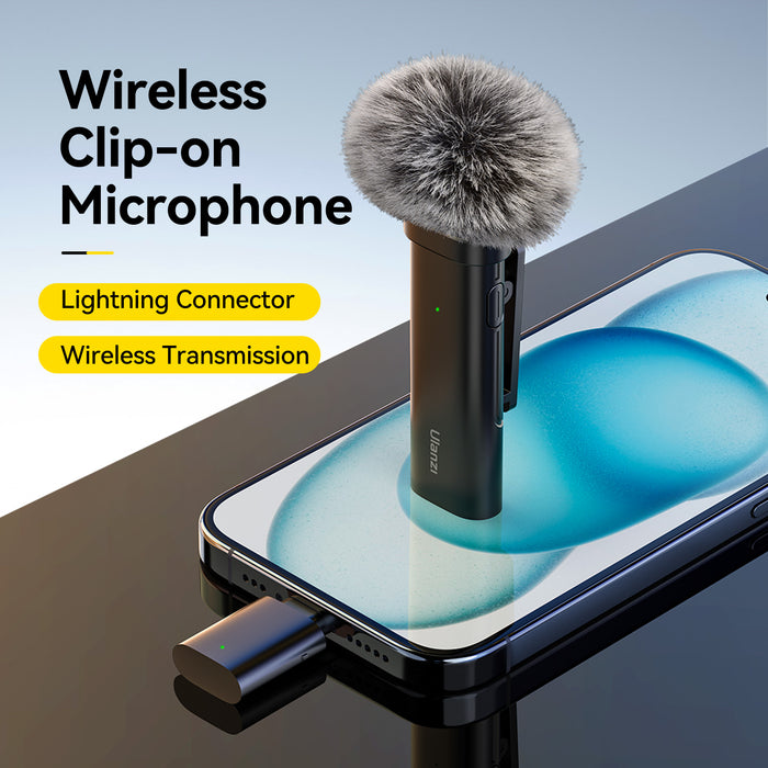 Ulanzi 3319A WM-10 ワイヤレスクリップオンマイクロホン スマートフォン/タブレット用