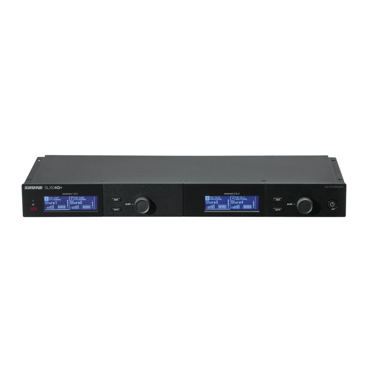 SHURE SLXD4Q+J=-JB SLX-D Digital WirelessSLXD 4ch受信機 - 業務用