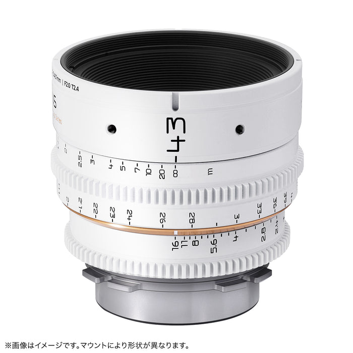 DULENS DL-MP43-EF-W APO MiniPrime 43mm T2.4 シネマレンズ キヤノンEFマウント(ホワイト)