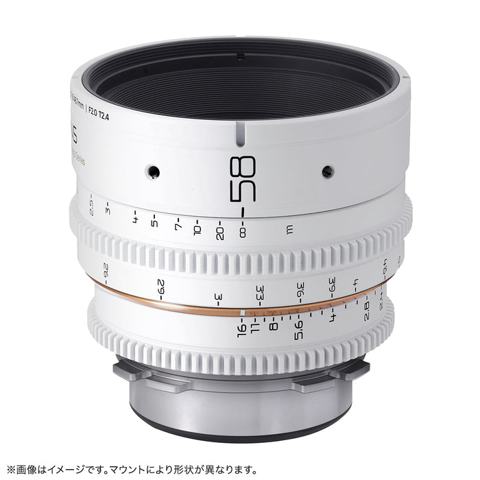 DULENS DL-MP58-EF-W APO MiniPrime 58mm T2.4 シネマレンズ キヤノンEFマウント(ホワイト)