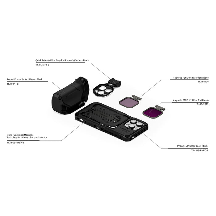 Tilta TK-IP16-PMA-B Khronos iPhone 16 Pro Max Handheld Kit - Black