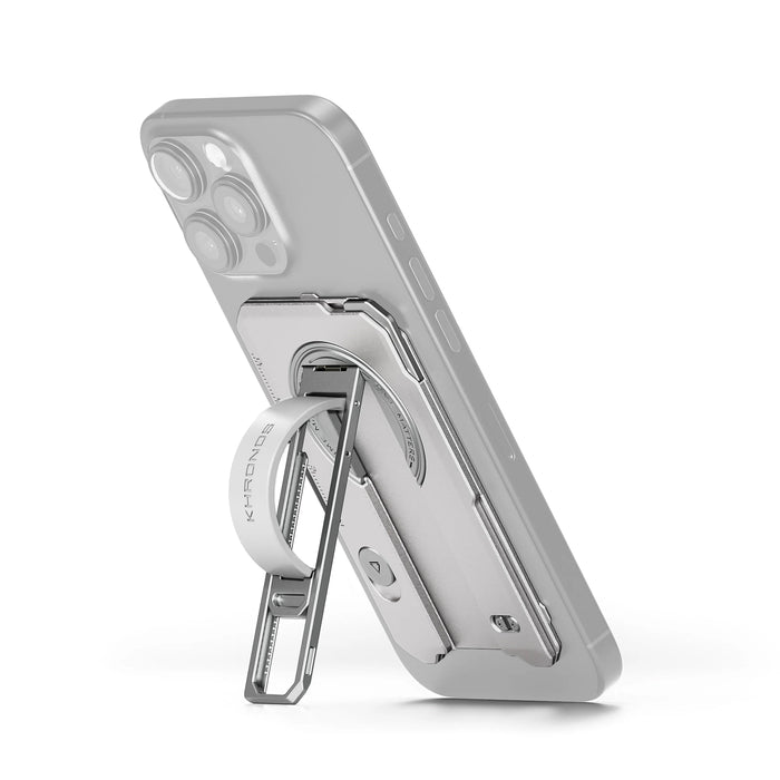 Tilta TK-IP16-PMBP-TW Khronos Multi-Functional Magnetic Backplate for iPhone 16 Pro Max - Titanium White