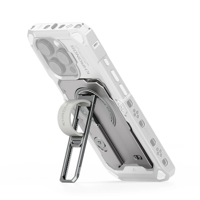 Tilta TK-IP16-PBP-TW Khronos Multi-Functional Magnetic Backplate for iPhone 16 Pro - Titanium White