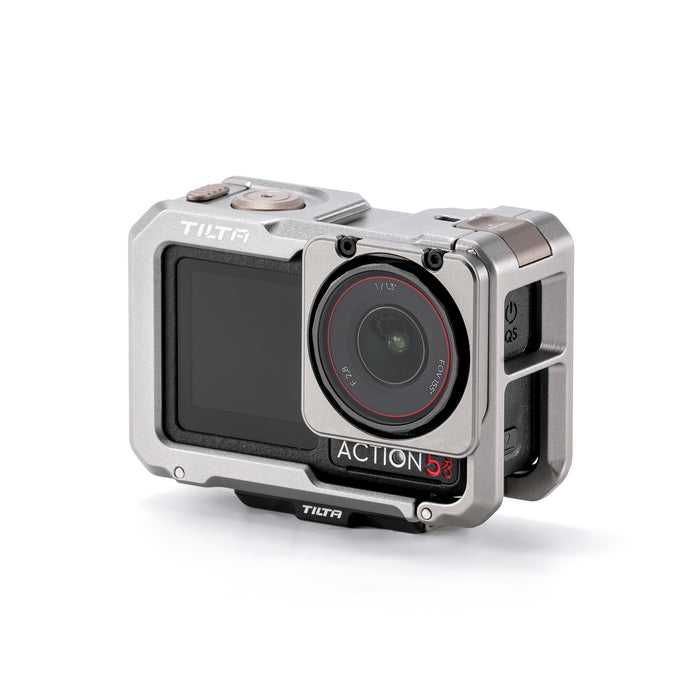 Tilta TA-T72-A-TG Camera Cage for DJI Osmo Action 5 Pro Base Kit - Titanium Gray