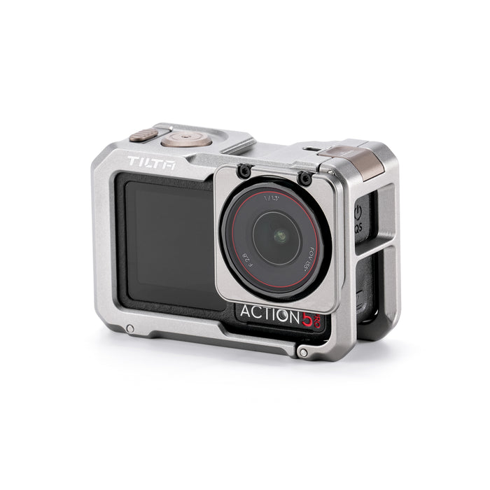 Tilta TA-T72-FCC-TG Full Camera Cage for DJI Osmo Action 5 Pro - Titanium Gray
