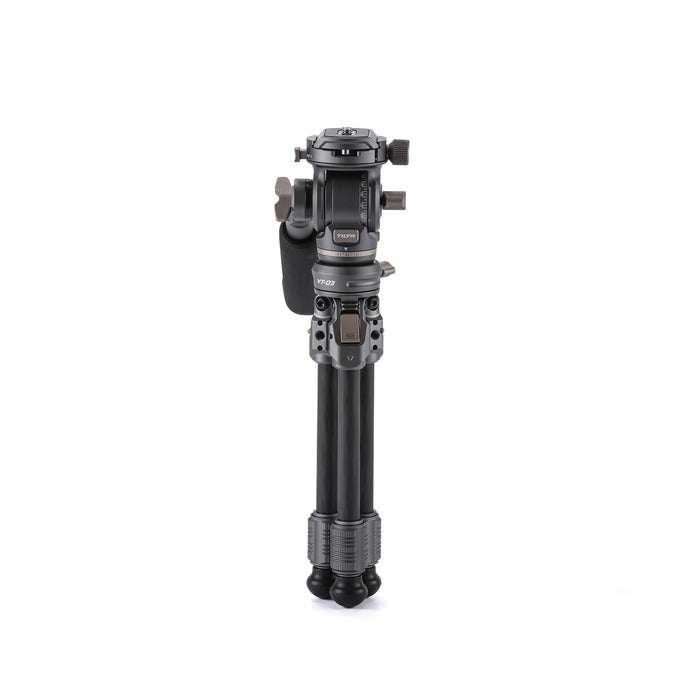 Tilta TT-VT03-FB-SG Tilta Tabletop Video Fluid Head with 1-Stage Carbon Fiber Tripod Legs (3KG) - Space Gray