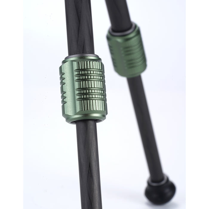 Tilta TT-VT03-FB-FG Tilta Tabletop Video Fluid Head with 1-Stage Carbon Fiber Tripod Legs (3KG) - Forest Green