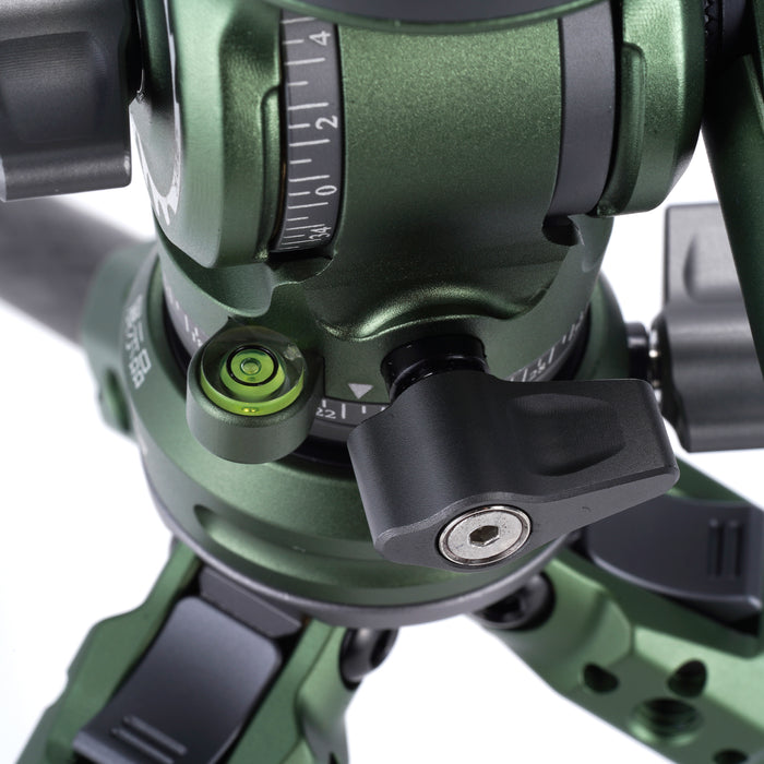 Tilta TT-VT03-FB-FG Tilta Tabletop Video Fluid Head with 1-Stage Carbon Fiber Tripod Legs (3KG) - Forest Green