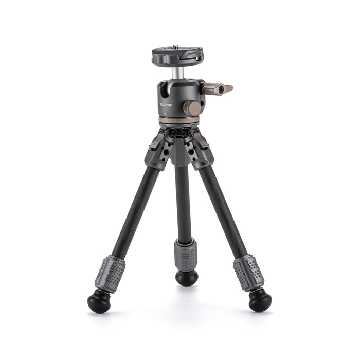 Tilta TT-BT03-FB-SG Tilta Tabletop Ball Head with 1-Stage Carbon Fiber Tripod Legs (3KG) - Space Gray