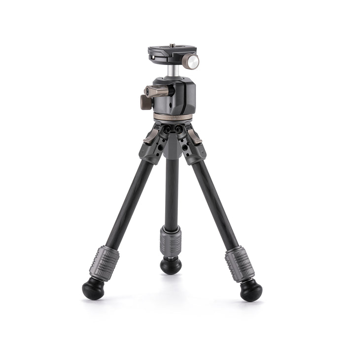 Tilta TT-BT03-FB-SG Tilta Tabletop Ball Head with 1-Stage Carbon Fiber Tripod Legs (3KG) - Space Gray