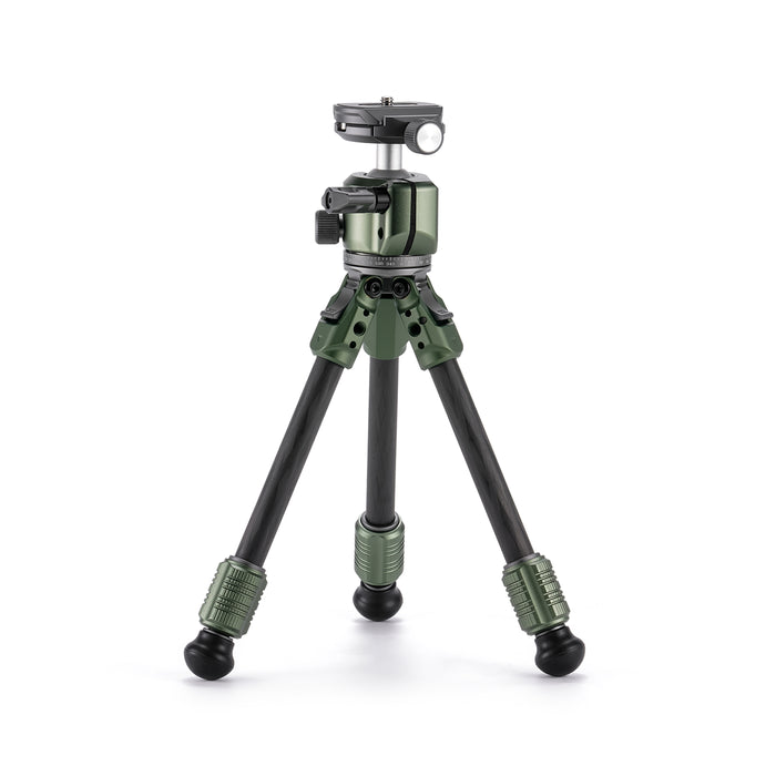 Tilta TT-BT03-FB-FG Tilta Tabletop Ball Head with 1-Stage Carbon Fiber Tripod Legs (3KG)  - Forest Green