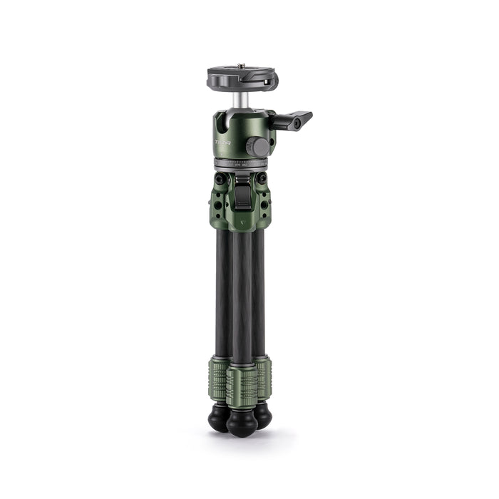 Tilta TT-BT03-FB-FG Tilta Tabletop Ball Head with 1-Stage Carbon Fiber Tripod Legs (3KG)  - Forest Green