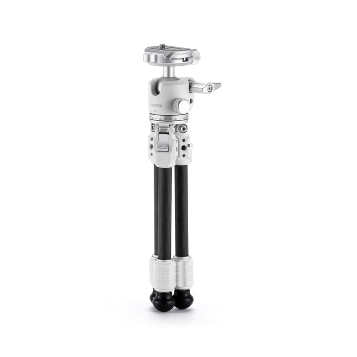Tilta TT-BT03-FB-SW Tilta Tabletop Ball Head with 1-Stage Carbon Fiber Tripod Legs (3KG)  - Snow White