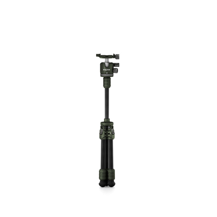 Tilta TT-BT03E-FB-FG Tabletop Ball Head with 1-Stage Carbon Fiber Tripod Legs (3KG) Extendable Edition - Forest Green